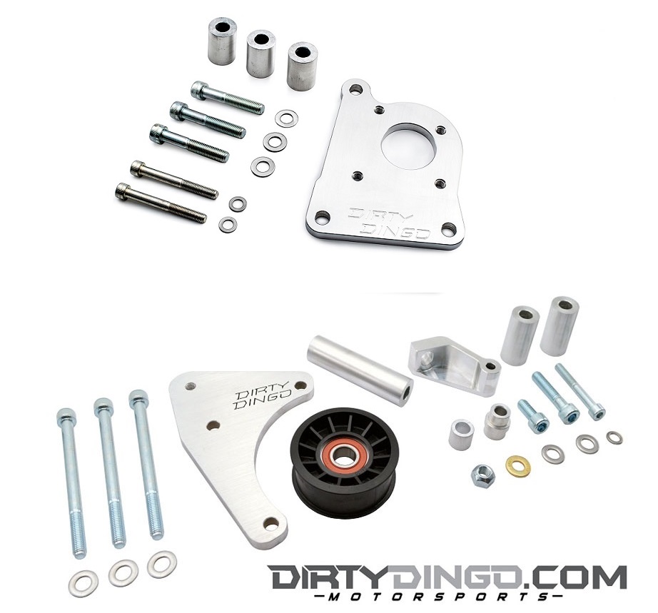 Dirty Dingo LS1 Style Close Fit Power Steering/Low Mount Alt Billet Truck S...